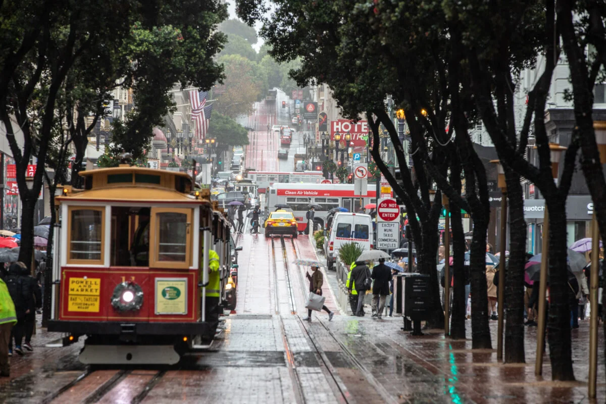 m*i様 【ゴールド】SYKIA Rainy Day Branches Pier A Rainy Black Friday in San Francisco | Jason Daniel Shaw